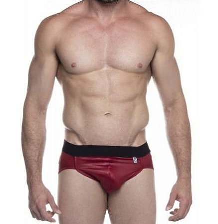 Cueca Jockstrap Premium Cirré Vermelho