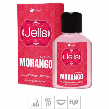 Gel Comestível Jells Hot 30ml - Morango
