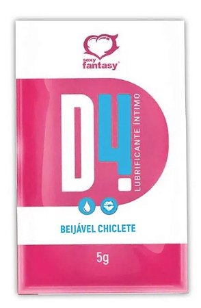 Lubrificante Íntimo D4 Sachê 5g -Chiclete