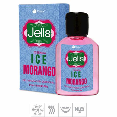 Gel Comestível Jells Ice 30ml - Ice Morango