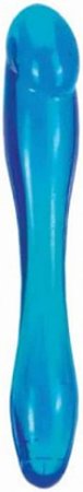Plug Anal em Silicone Macio Azul Gostoso Probe 19cm -UNISSEX