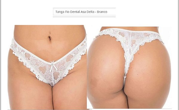 Tanga Fio Dental Asa Delta - Branco