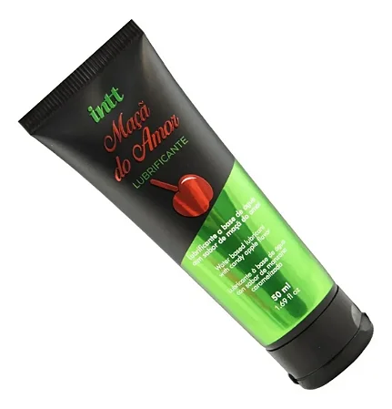 Lubrificante Beijável A Base De Água- Sabor Maça do Amor 50ml