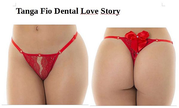 Tanga Fio Dental Love Story