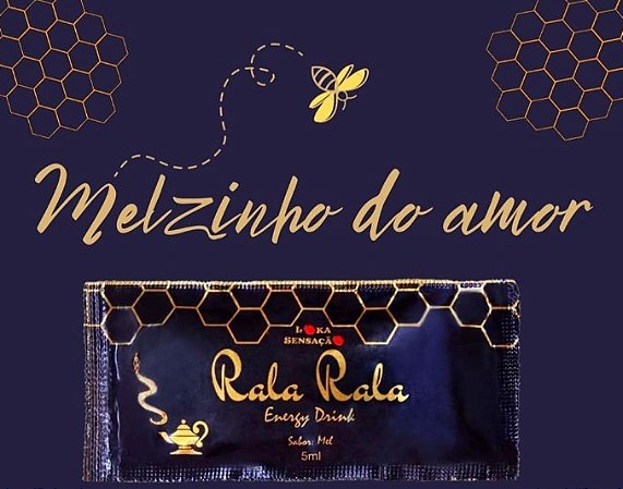 Melzinho Rala Loka Energy Drink Energético Estimulante Sabor Mel 8ml