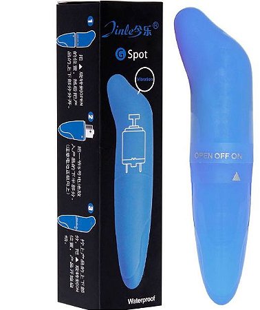 Vibrador Golfinho Com Ponta Estimuladora De Ponto G Liso Vibração Única Azul