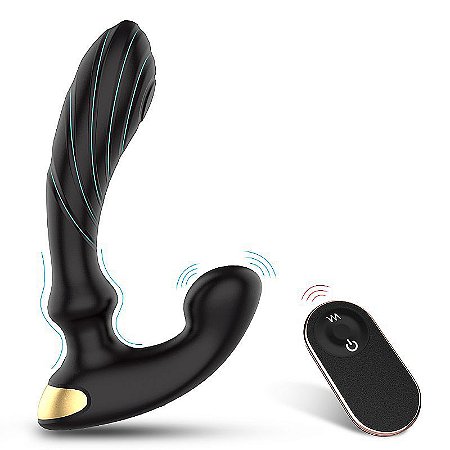 Vibrador e Massageador de Próstata - Recarregável com Controle - Raper-RCT - S-Hande