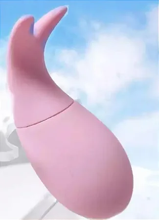 Vibrador Little Fish 10 Vibrações Super Potente Recarregável via USB/Tomada- COR ROSA-
