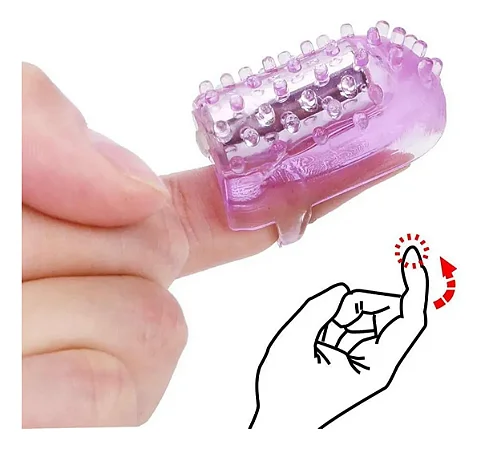 Micro Dedeira Cápsula Vibratória Com Cerdas Massageadoras Potente Vibração