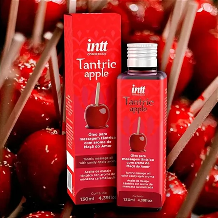 Óleo Aroma Maçã Do Amor Tantric Apple Para Massagem Tântrica 30ml