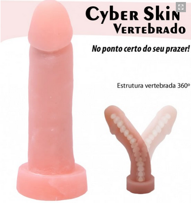 Pênis Realístico Com Vertebra CYBER SKIN 17.5X3.8cm