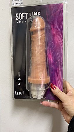 Prótese Com Vibrador Cor Bege Medida: 17,5 x 3,8 cm- KT307