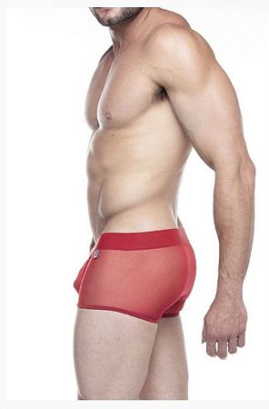 Sungão em Tule com Transparência Vermelho