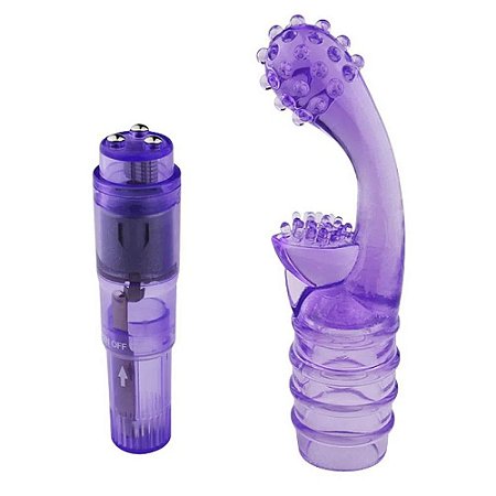 Vibrador Rocket Ticklers Ponto G com Textura e Vibração Cor Roxo