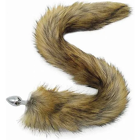 Plug Anal Rabo - Marrom  Tamanho P