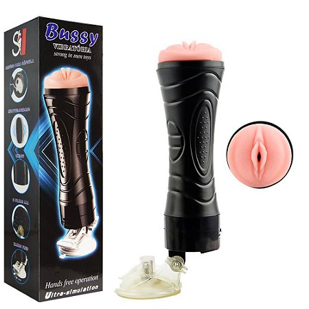 Masturbador  Vagina Lanterna Com Ventosa E Vibrador- GRATIS 03 Lubrificante íntimo Lubrigel Sachê 5g