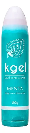 Lubrificante Íntimo à Base de Água K-Gel-80g - Sabor Menta -Formato Toy