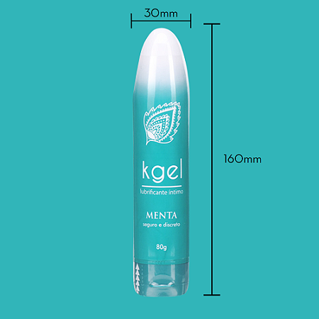 Lubrificante Íntimo Solúvel A Água 80g - Sabor Menta -Formato Toy