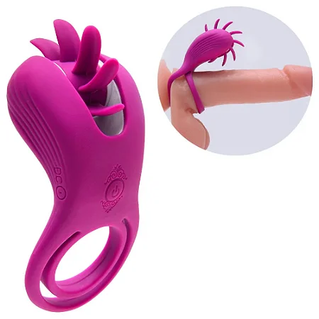 Anel Peniano Wind - S-hande 9 Modos De Rotação Cerdas Para Estimular O Clitóris-Recarregável Via USB