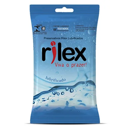 Preservativo Masculino Lubrificado Com 3 Unidades Rilex
