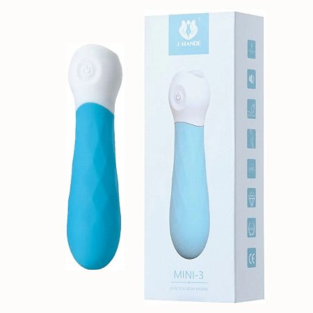 Vibrador de Clitóris - Recarregável - Mini 3 - S-Hande Possui 9 Modos de Vibração ( Azul)
