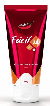 Lubrificante Fácil Lub Hot 60g Chillies NEUTRO  Á Base De Água