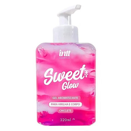 Sweet Glow- Gel Hidratante Aromatizante Virilha e Corpo Chiclete Beijável -