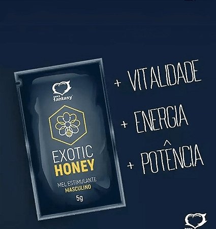 Melzinho Exotic Honey  Energético Afrodisíaco Masculino  Sachê 5g