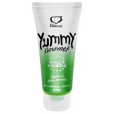Gel Térmico Comestível Yummy Gourmet 45g  Sabor MAÇA VERDE