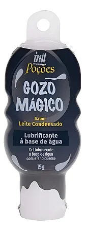 Gel Lubrificante à Base D'Água Efeito Quente GOZO MÁGICO Sabor Leite Condensado - Frasnaga 15g