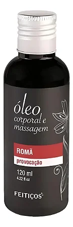 Óleo Corporal Massagem 120ML Feitiços Aromáticos -ROMÃ-