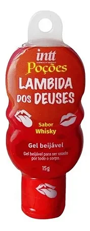 Gel Comestível Beijável Massageador Para Oral Sabor Whisky 15gr Intt
