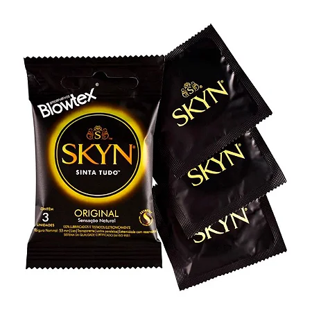 Preservativos Skyn Original Sensação Natural com 3 unidades Blowtex