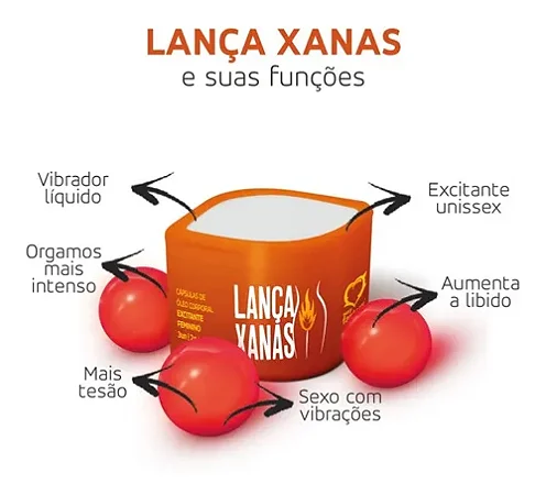 Bolinha Excitante Lança Xanas Vibrador Liquido Com  03 Unidades