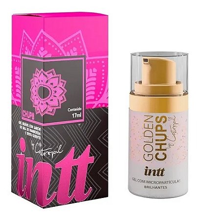 Gel Beijável  Golden Chups Sabor Framboesa 17ml