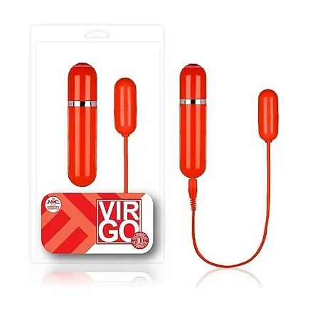Cápsula com 10 Vibrações e Luz de Led- Cor Vermelho-