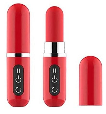 Vibrador Formato Batom Recarregável Com 7 modos De Vibração - Lipstick, Erotic Point, Vermelho