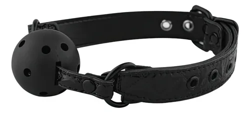 Mordaça Bola com Respiradouro Luxury Fetish - Black