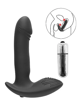 Vibrador e Massageador de Próstata com Bullet de 1 Vibração - 11,5x2,6- Utiliza 3 Baterias LR44.