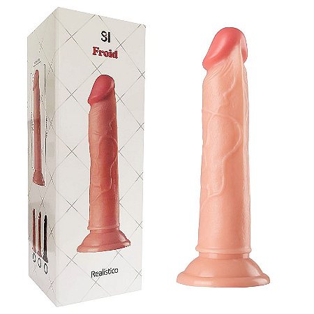 Prótese/ Pênis Realístico Com Ventosa - Froid - 19,0 x 3,5 cm - SI