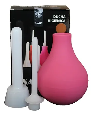 Ducha Higiênica Com 2 Aplicador Sanity- Rosa- 200ml