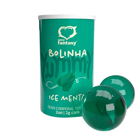 Bolinha Beijável Yummy Função Explosiva- C/2 Unidades (Sabor Menta)
