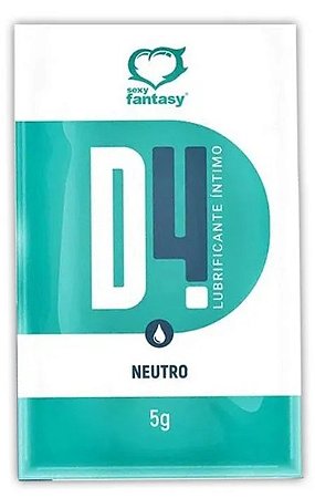 Lubrificante Íntimo D4 Sachê 5g- Neutro-