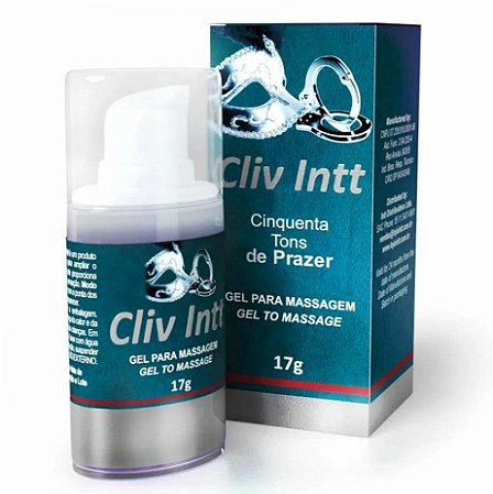 Cliv Gel 50 Tons de Cinza 17g Intt - Dessensibilizante p/ Sexo Anal Aroma Vinho Tinto