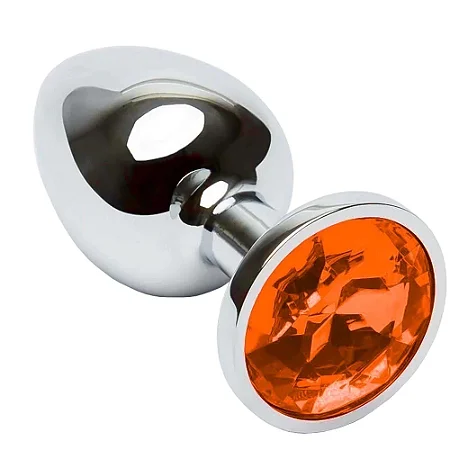 Plug Anal  em Formato Redondo MyVib -Tamanho P -Cor Laranja