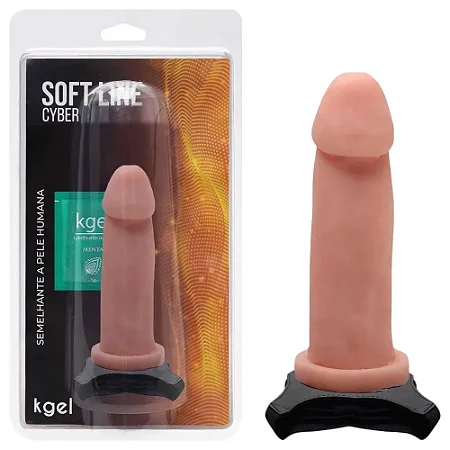 Cinta Com Pênis EM CYBER 19X5CM Cor Bege CKT728