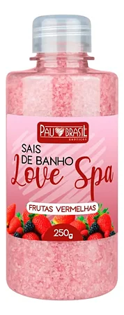 Sais De Banho 250g Relaxante, Esfoliante, Hidrata & Refresca Frutas Vermelhas