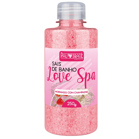 Sais De Banho 250g Relaxante, Esfoliante, Hidrata & Refresca Morango Com Champagne