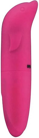 Vibrador de Ponto G - Golfinho Aveludado - SI: Cor: Pink;