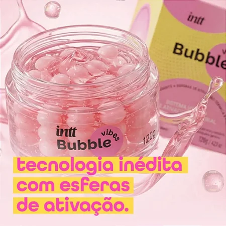 Bubble Vibes Produto 3 em 1: Desliza, Vibra e Aquece - 120g Intt
